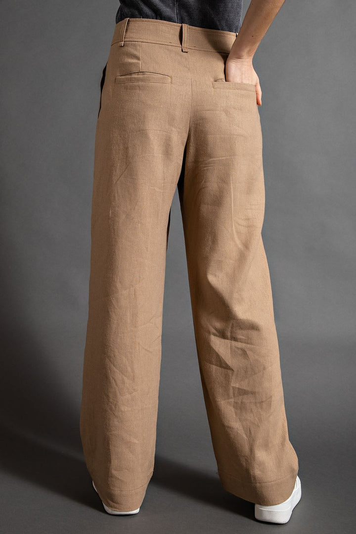 Linen Pintuck Pants