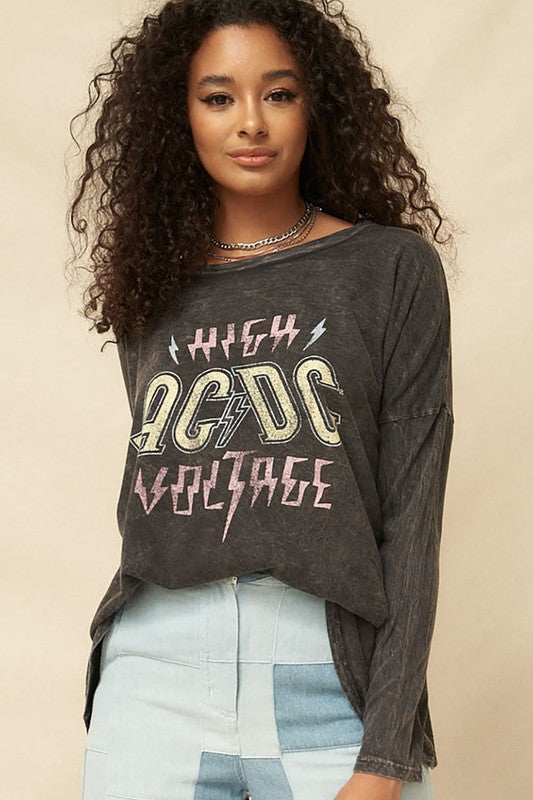 ACDC Voltage Long Sleeve Graphic Tee