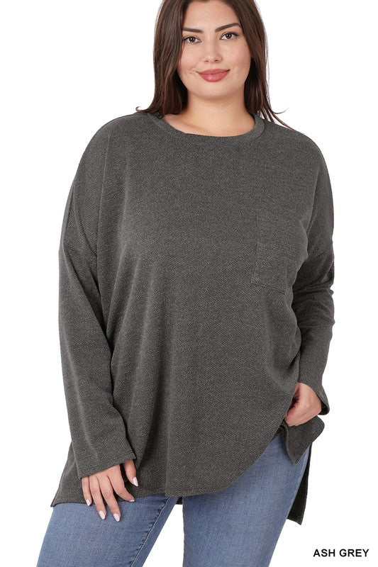 Hi Lo Plus Size Sweatshirt