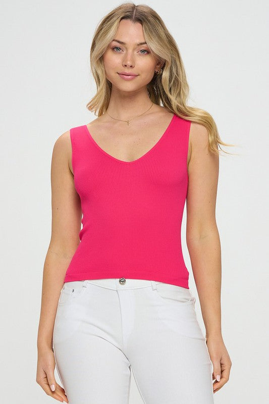 Go-To Reversible Ribbed Seamless Tank