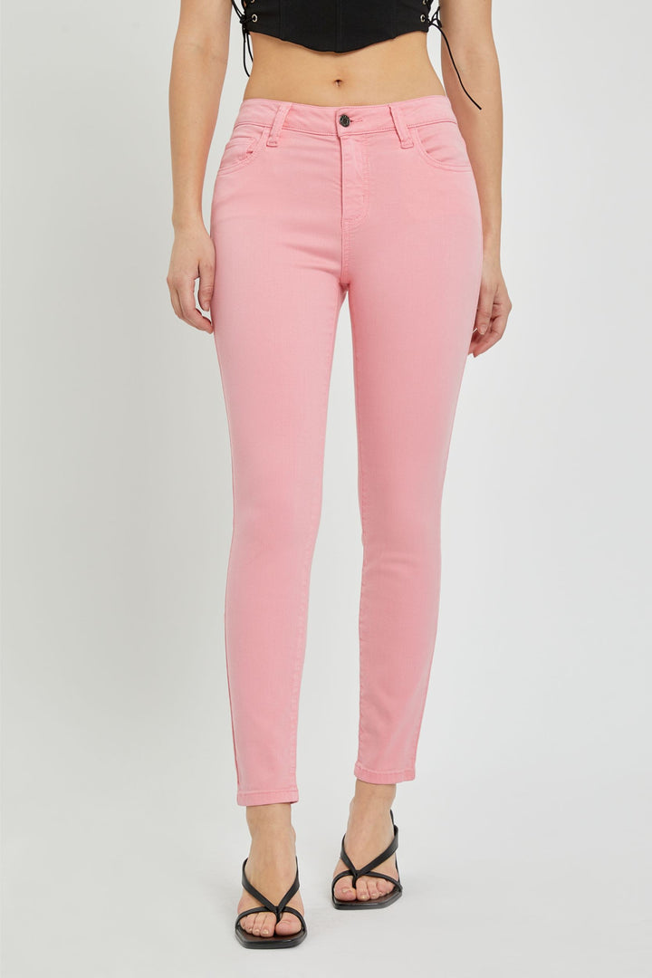 Bubblegum Mid Rise Crop Skinny Jean