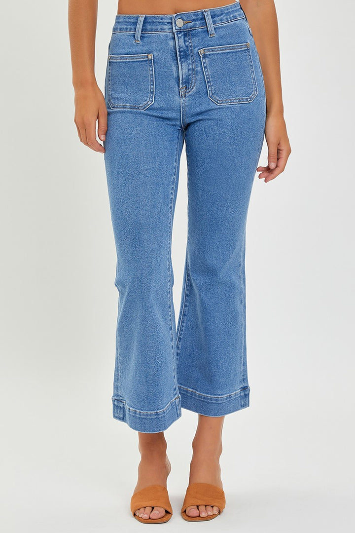 "Chelsey" Crop Bootcut Jeans