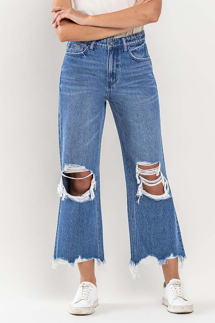 90's Vintage Flare High Rise Jeans