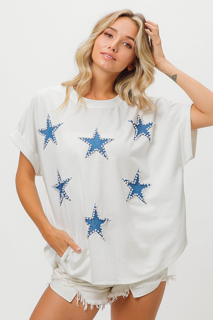 Pearl Star Short Sleeve Top (3 Colors)