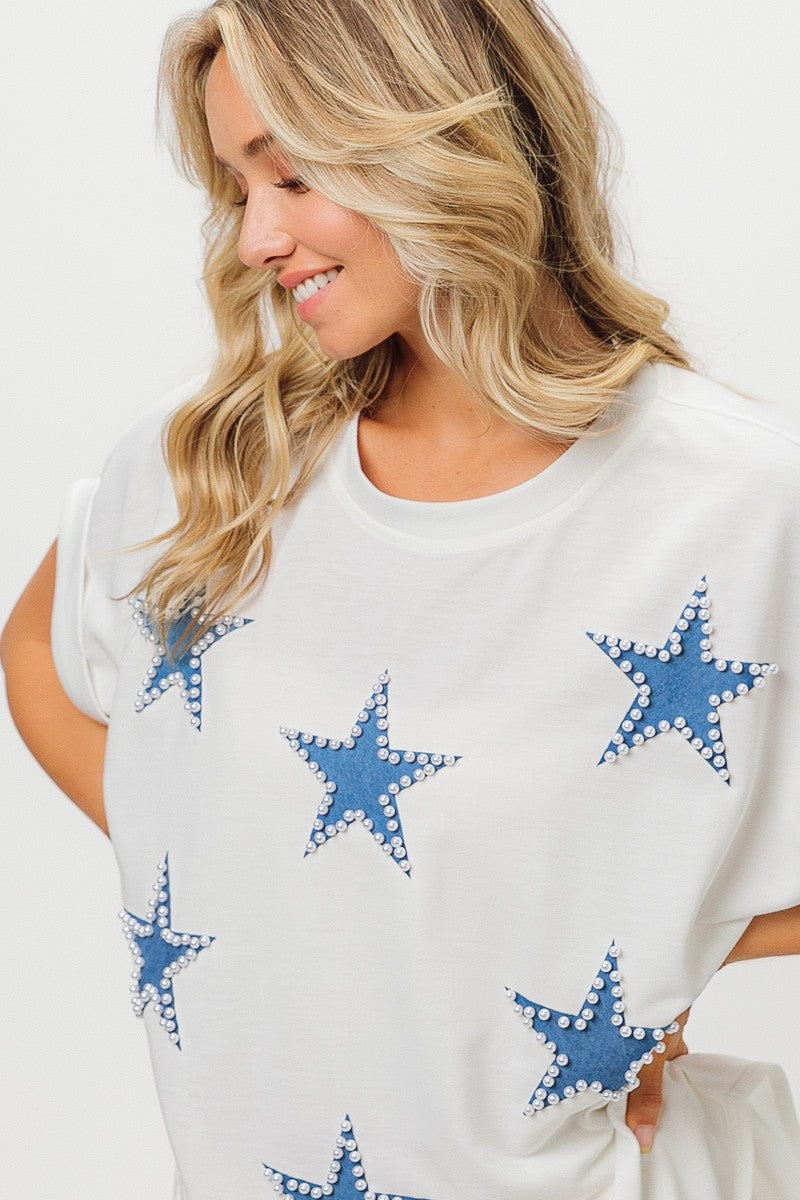 Pearl Star Short Sleeve Top (3 Colors)