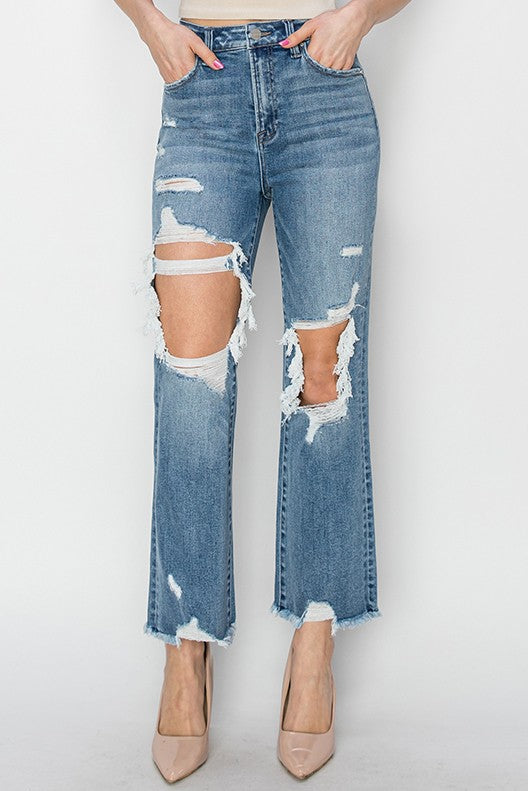 "Jodie" High Rise Crop Jean