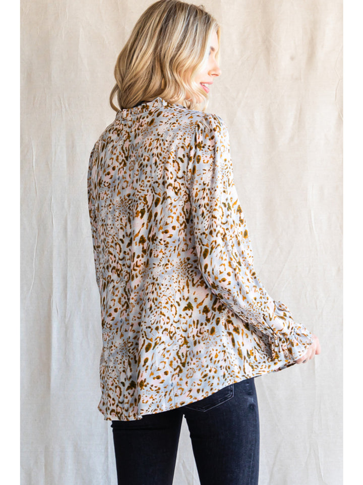 Printed Long Sleeve Top