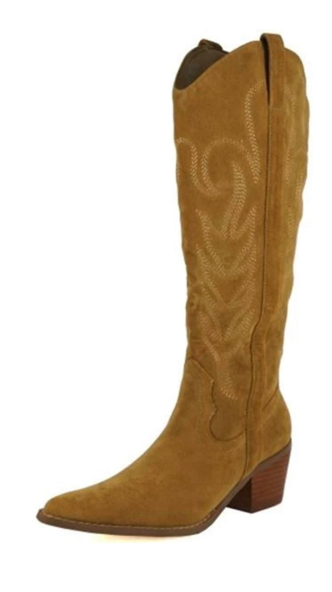 Brown Suede Cowgirl Boots