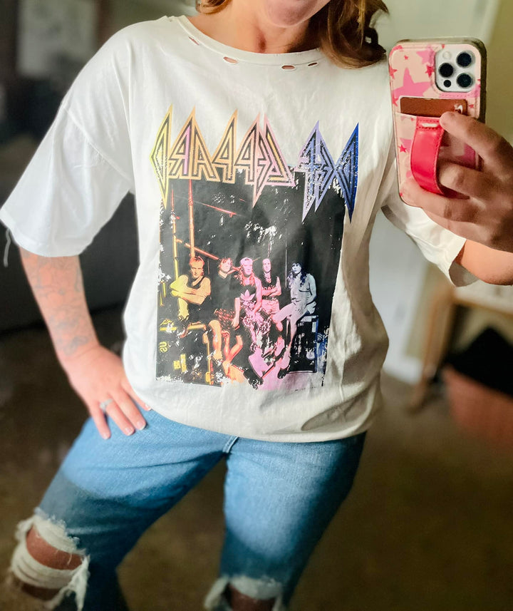 Def Leppard Rainbow Graphic Tee