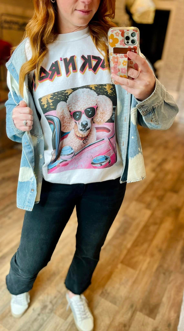 Rock N Roll Poodle Tee