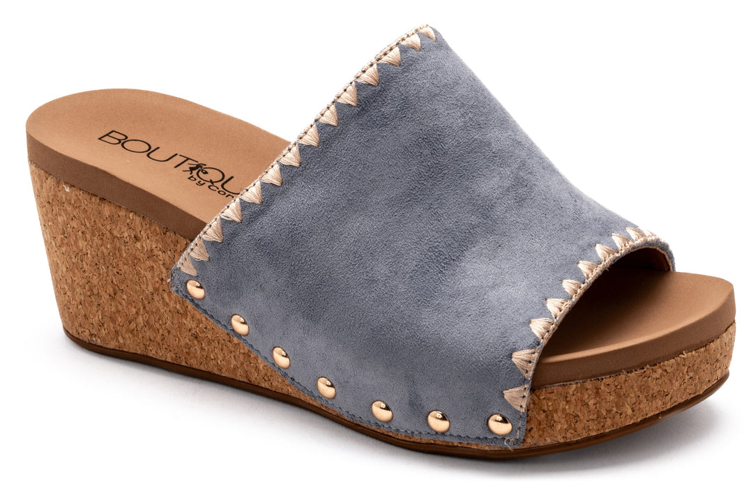 Corkys Stitch & Slide Wedge Sandals