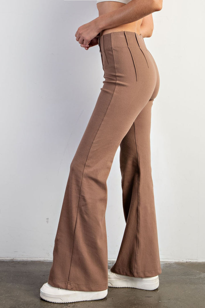 Cotton Twill Stretch Flare Pants S-3X