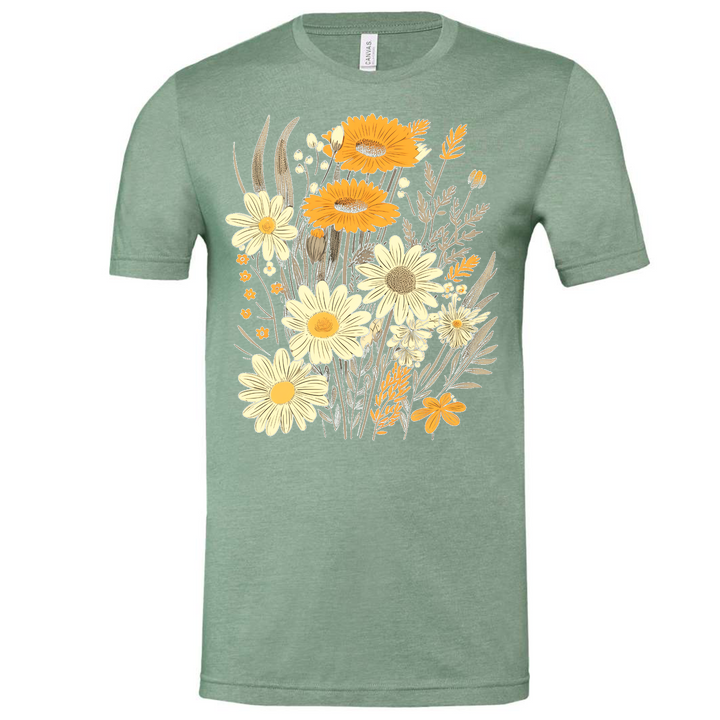 Floral Bella Canvas Graphic Tee