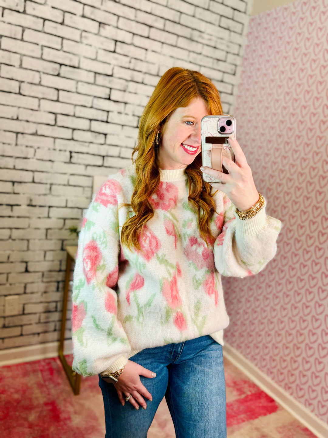 Cozy Floral Sweater (2 Colors)