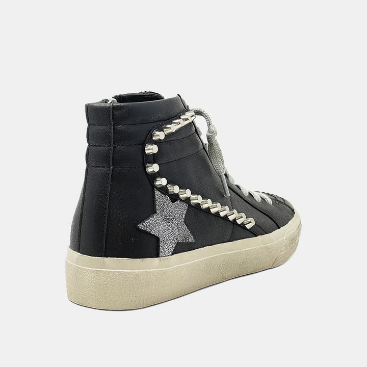 "Riri Black" Shu Shop High Top Sneaker