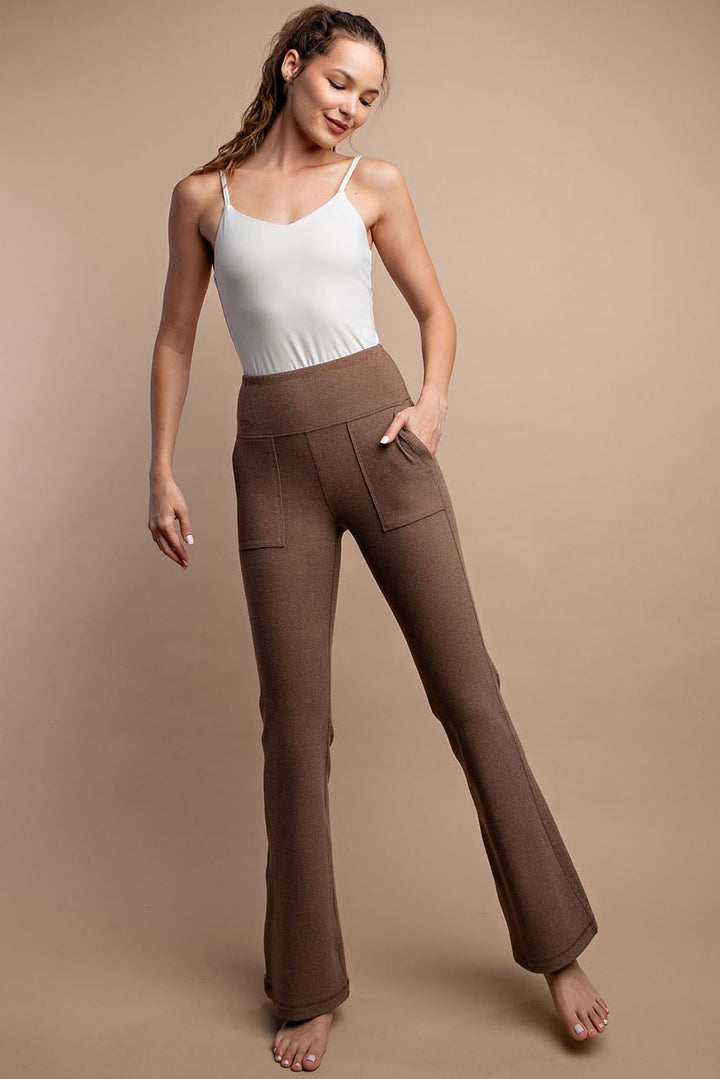 High Rise Ribbed Yoga Pants