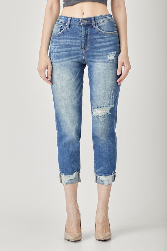 "Anna" Plus Size Boyfriend Jeans