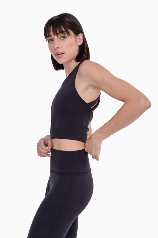 Cropped Tank with Built In Sports Bra