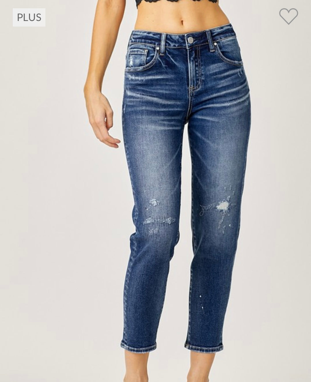 “Jenn” Risen Mid-Rise Jeans